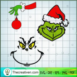 The Grinch Details SVG Cut File for Cricut & Silhouette
