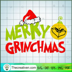 Grinch Merry Christmas SVG, Jingle Bell Grinch SVG, Christmas SVG