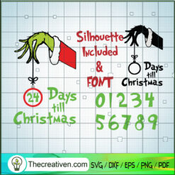 Silhoutte Included and Font  SVG Cut File for Cricut