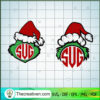Grinch Head SVG, Christmas Hat SVG, Grinch Christmas SVG