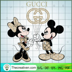 Mickey And Minnie Take Gucci SVG Cut File for Cricut