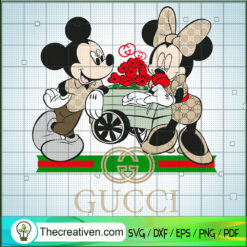 Disney Mickey And Minnie Gucci SVG Cut File for Cricut & Silhouette