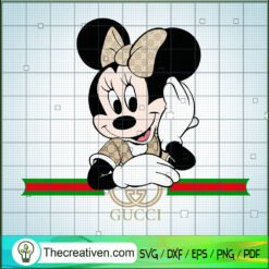 Minnie Above Gucci SVG, Disney Minnie SVG, Gucci Luxury Brand SVG
