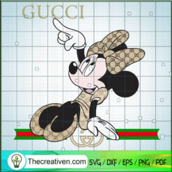 This Is Gucci SVG, Disney Minnie SVG, Luxury Brand SVG