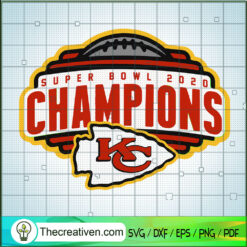 Super Bowl 2020 Champions SVG, Kansas City Team SVG, NFL Sport SVG