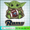 Baby Yoda LA Rams SVG, Baby Yoda SVG, NFL Sport SVG