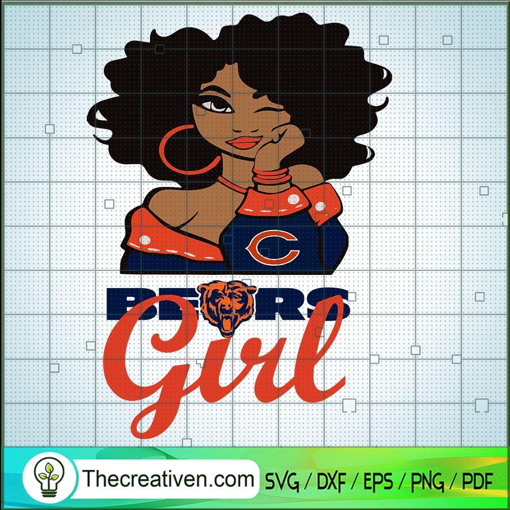 Bear Girl SVG, Black Girl SVG, Afro Women SVG 1 Bear Girl SVG, Black Girl SVG, Afro Women SVG