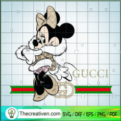 Disney Minnie Gucci SVG, Minnie SVG, Luxury Brand SVG