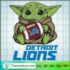 Baby Yoda Dotroit Lions SVG, Baby Yoda SVG, NFL Team SVG