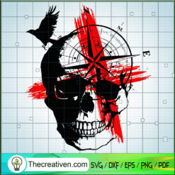 Trash Polka Skull SVG Cut File for Cricut & Silhouette