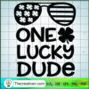 Boy St Patricks Day SVG, St Paddys SVG, One Lucky Dude Funny St Patricks SVG 2 148 copy 3