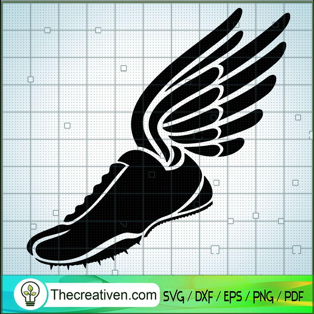 Black Winged Running Shoe Ou SVG Cut File for Cricut 1 Black Winged Running Shoe Ou SVG Cut File for Cricut