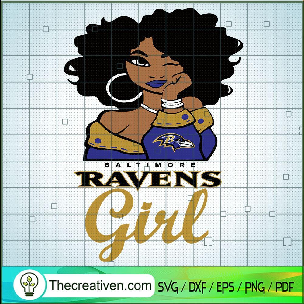 Baltimore Ravens Girl SVG, Afro Women SVG, Black Girls SVG 1 Baltimore Ravens Girl SVG, Afro Women SVG, Black Girls SVG