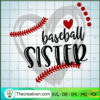 Baseball Sister SVG, Grunge Baseball SVG, Sports SVG 3 43 copy 15