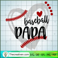 Baseball Papa SVG, Grunge Baseball SVG, Sports SVG