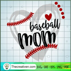 Baseball Mom SVG, Grunge Baseball SVG, Sports SVG