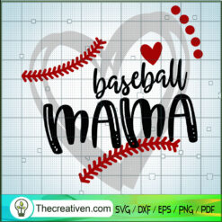 Baseball Mama SVG, Grunge Baseball SVG, Sports SVG
