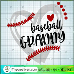 Baseball Granny SVG, Grunge Baseball SVG, Sports SVG