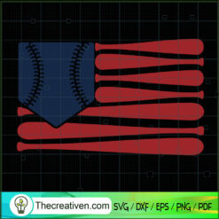 Baseball Flag SVG, Grunge Baseball SVG, Sports SVG