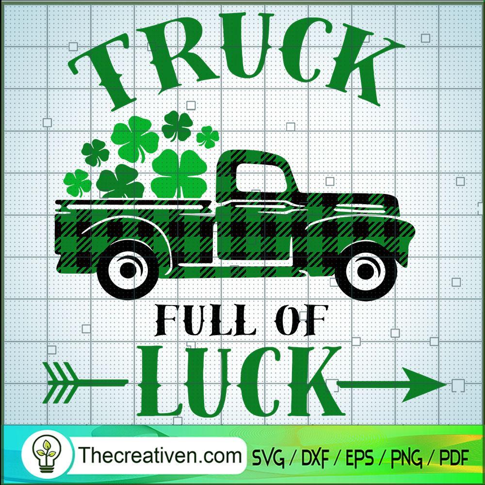 Truck Full Of Luck SVG, St Patrick's Day SVG, Truck SVG 1 Truck Full Of Luck SVG, St Patrick's Day SVG, Truck SVG