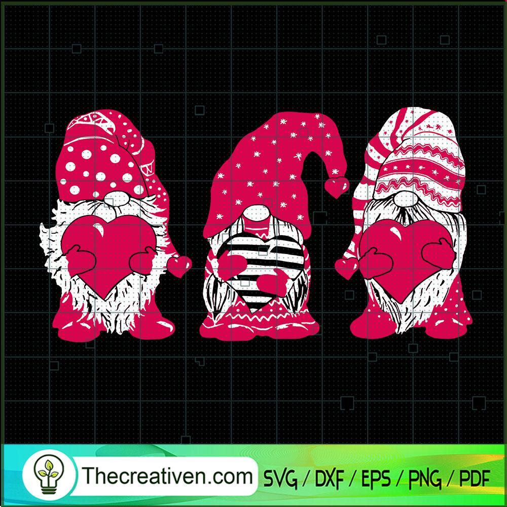 Three Gnomes Valentine Heart SVG, Gnomes SVG, Valentine Day SVG 1 Three Gnomes Valentine Heart SVG, Gnomes SVG, Valentine Day SVG
