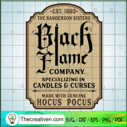 Black Flame Company Label Pa SVG Cut File for Cricut