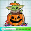 Baby Yoda in Pumpkin Happy Halloween SVG,Halloween SVG,Baby Yoda SVG 3 4 copy 15