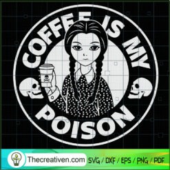 Wednesday Addams SVG, Horror Characters SVG, Halloween SVG