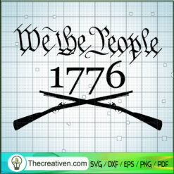We the People 1776 Design SVG Cut File for Cricut & Silhouette
