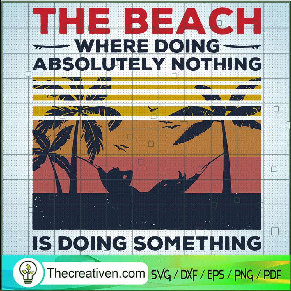 Vintage The Beach Where Doing SVG Cut File for Cricut & Silhouette 1 Vintage The Beach Where Doing SVG Cut File for Cricut & Silhouette