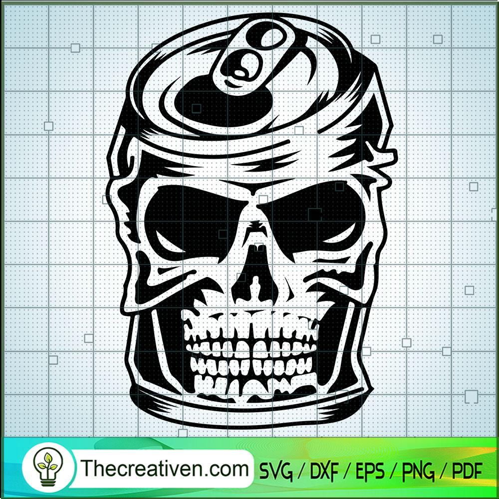 Skull Beer Can SVG, Soda Can SVG, Skull SVG 1 Skull Beer Can SVG, Soda Can SVG, Skull SVG