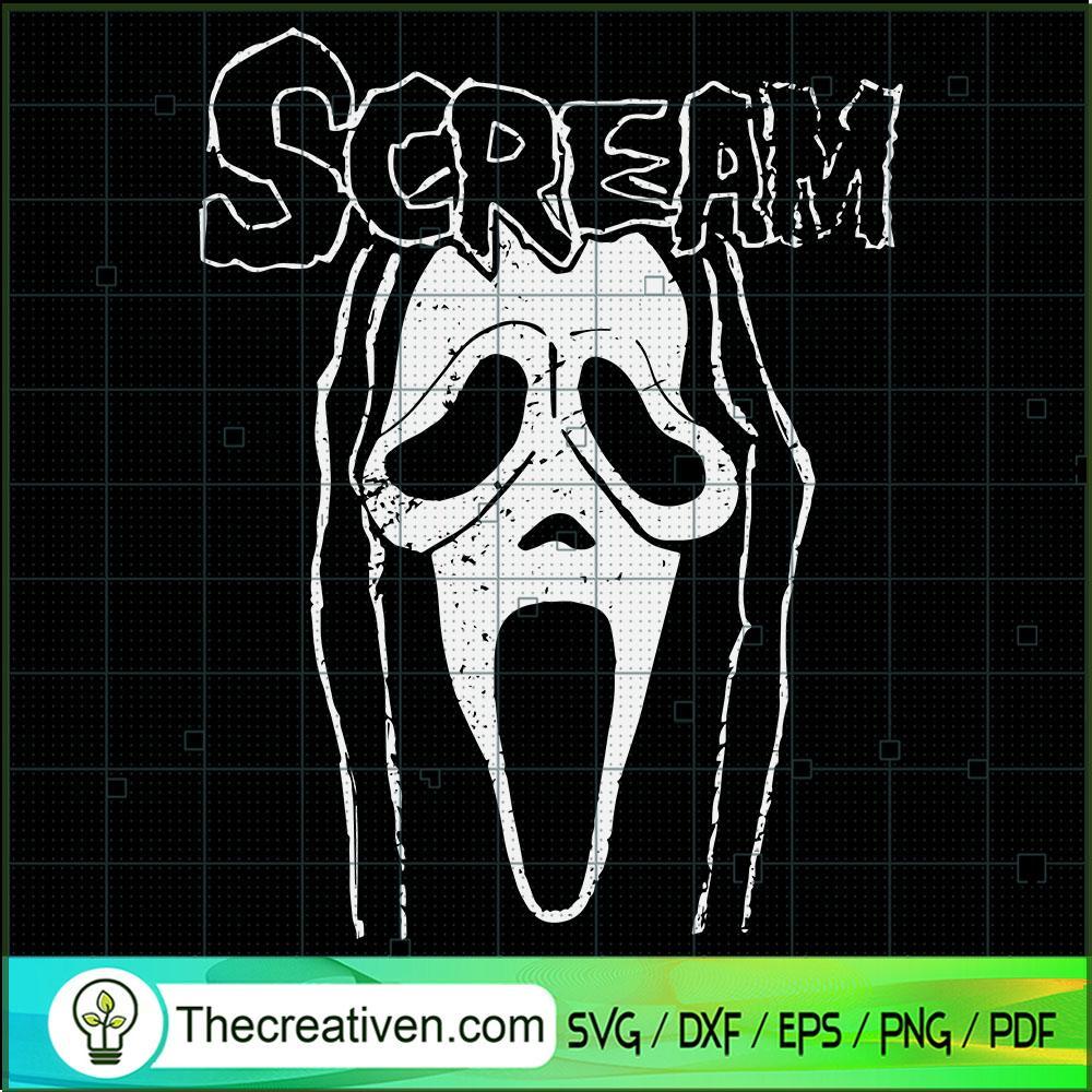 Scream Ghost SVG, Horror SVG, Halloween SVG 1 Scream Ghost SVG, Horror SVG, Halloween SVG