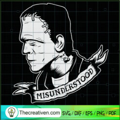 Frankensteins Monster SVG Cut File for Cricut & Silhouette