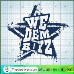 We Dem Boyz Grunge Star SVG, Dallas Cowboys SVG, Rugby SVG
