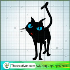 Coraline Cat SVG, Halloween SVG, Black Cat SVG