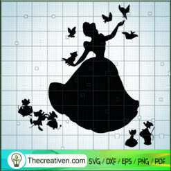 Cinderella Graphics SVG, Disney Princess SVG, Walt Disney SVG