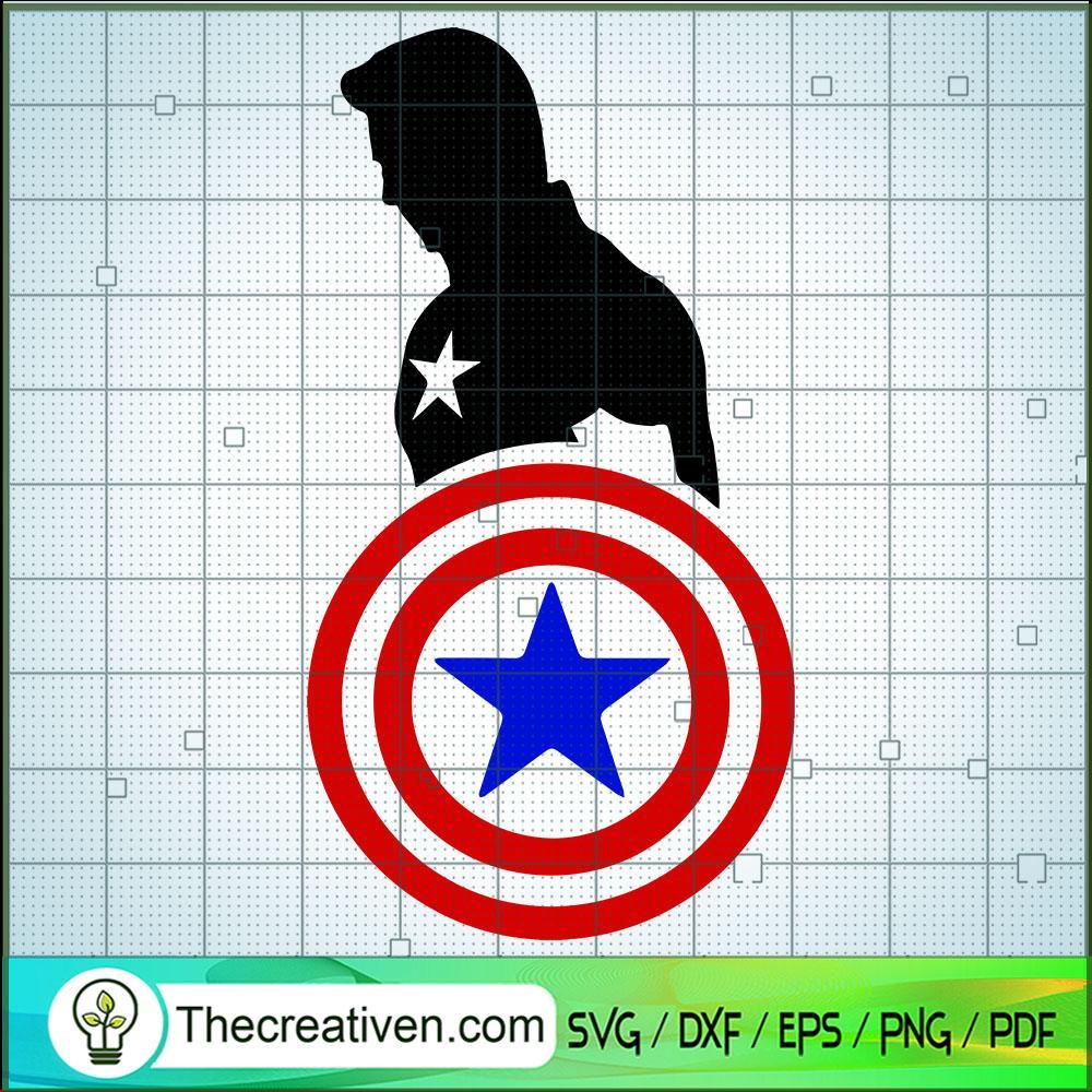 Captain America SVG Cut File for Cricut & Silhouette Design 46415 1 Captain America SVG Cut File for Cricut & Silhouette Design 46415