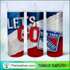 New York Rangers Skinny Tumbler Wrap – Digital Download