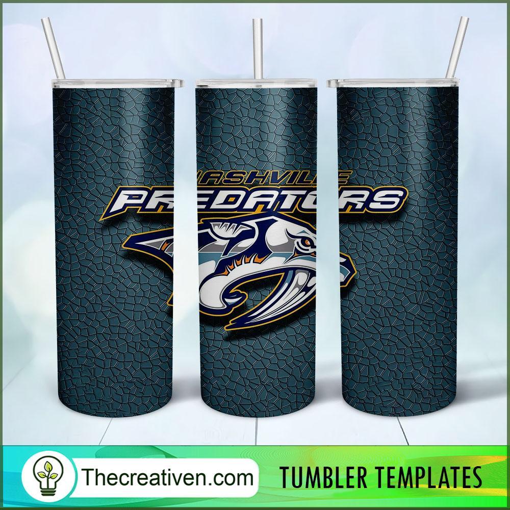 Nashville Predators Skinny Tumbler Wrap – Digital Download 1 Nashville Predators Skinny Tumbler Wrap – Digital Download