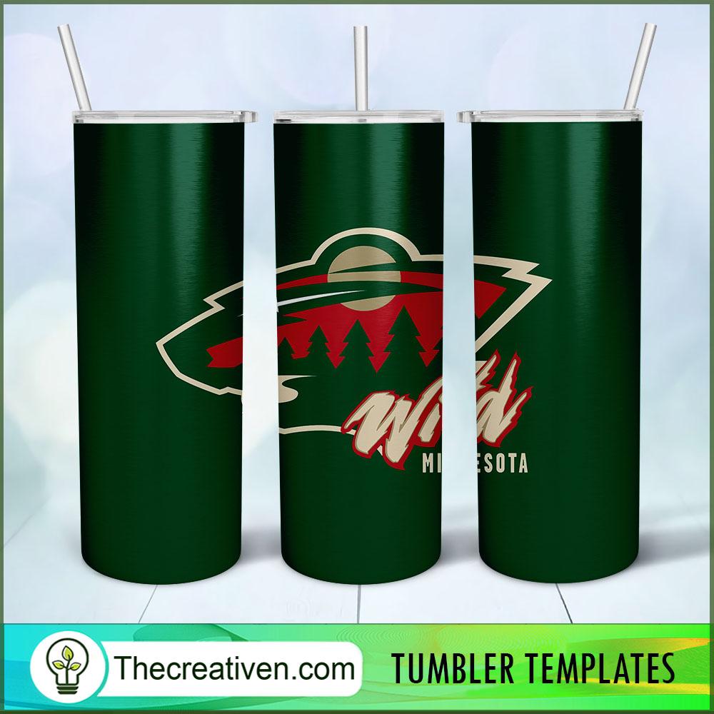 Minnesota Wild Skinny Tumbler Wrap – Digital Download 1 Minnesota Wild Skinny Tumbler Wrap – Digital Download
