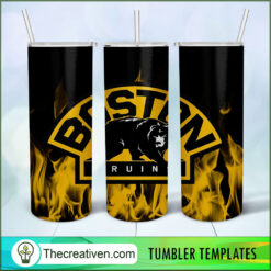 Boston Bruins Skinny Tumbler Wrap – Digital Download