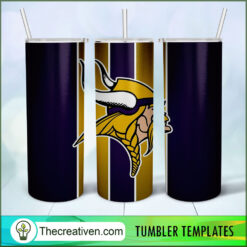 Minnesota Vikings Skinny Tumbler Wrap – Digital Download