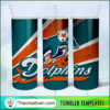 Miami Dolphins Skinny Tumbler Wrap – Digital Download