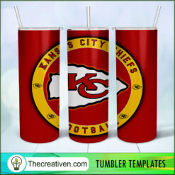 Kansas City Chiefs Skinny Tumbler Wrap – Digital Download