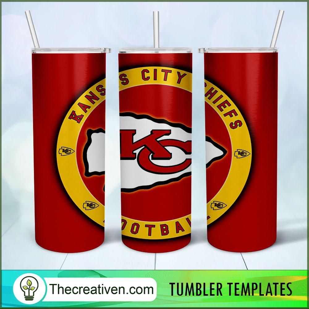 Kansas City Chiefs Skinny Tumbler Wrap – Digital Download 1 Kansas City Chiefs Skinny Tumbler Wrap – Digital Download