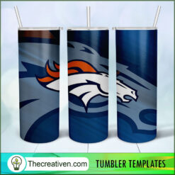 Denver Broncos Skinny Tumbler Wrap – Digital Download