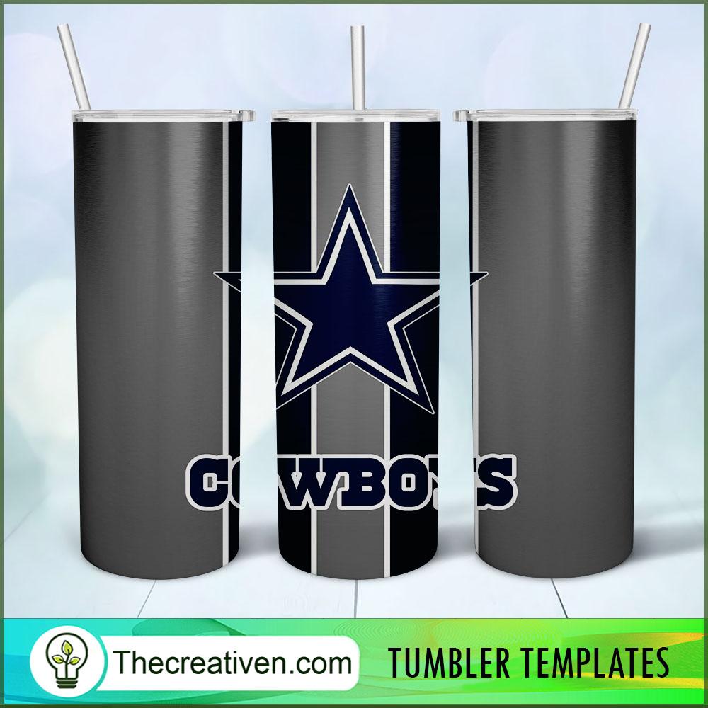 Dallas Cowboys Skinny Tumbler Wrap – Digital Download 1 Dallas Cowboys Skinny Tumbler Wrap – Digital Download