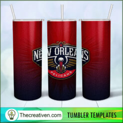 New Orleans Pelicans Skinny Tumbler Wrap – Digital Download