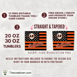 Alternative view of San Francisco Giants Skinny Tumbler Wrap – Digital Download