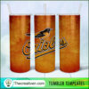 Baltimore Orioles Skinny, 20oz Skinny Straight, MLB Full Tumbler Wrap, PNG Digital File 4 Baltimore Orioles copy
